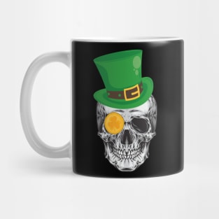 Lucky Coin Irish Leprechaun Skull Saint Patrick's Day Mug